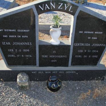 ZYL Izak Johannes, van 1898-1974 &amp; Gertruida Johanna 1904-1992