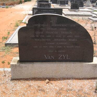 ZYL Louis Francois Thireon, van 1888-1959 &amp; Magaretha Johanna Maria SLABBER 1886-1963
