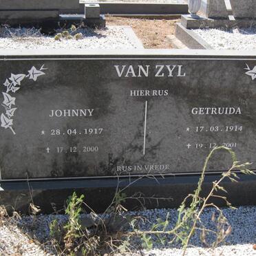 ZYL Johanny, van 1917-2000 &amp; Gertruida 1914-2001