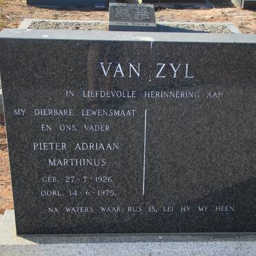ZYL Pieter Adriaan Marthinus, van 1926-1975