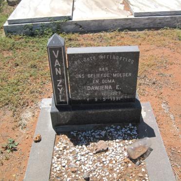 ZYL Dawiena E., van 1927-1991