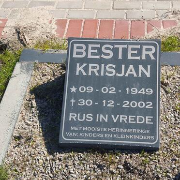 BESTER Krisjan 1949-2002