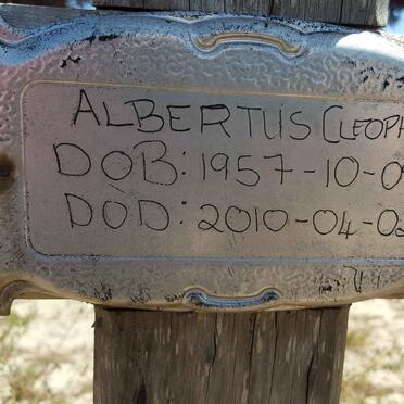 CLEOPHAS Albertus 1957-2010