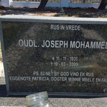 MOHAMMED Joseph 1931-2009