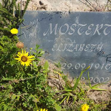 MOSTERT Elizabeth 1910-2002