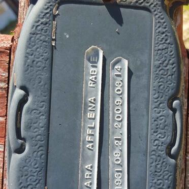 RABIE Clara Afflena 1931-2009