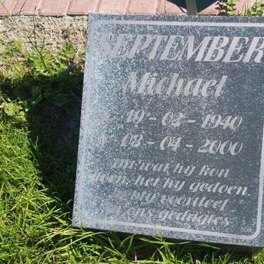 SEPTEMBER Michael 1940-2000
