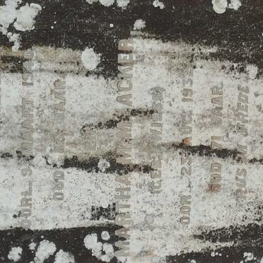 ACKER H.O. -1940 &amp; Martha M.M. WIESE -1932