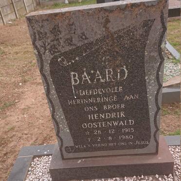 BAARD Hendrik Oostenwald 1915-1980