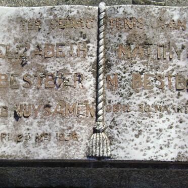 BESTER Matthys M.  -1936 &amp; Elizabeth HUYSAMEN  -1938