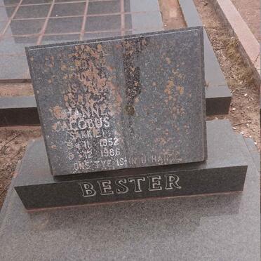 BESTER Johannes Jacobus 1952-1986