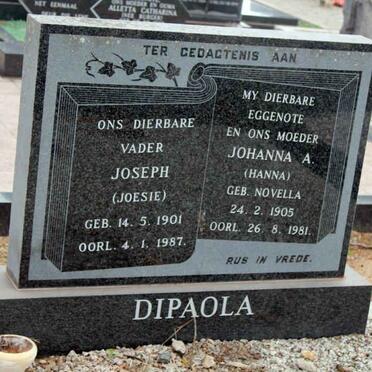 DIPAOLA Joseph 1901-1987 &amp; Johanna A. NOVELLA 1905-1981