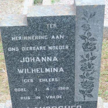 LAUBSCHER Johanna Wilhelmina nee EHLERS -1968