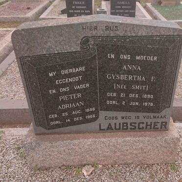 LAUBSCHER Pieter Adriaan 1886-1966 &amp; Gysbertha F. SMIT 1890-1978