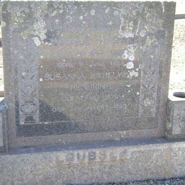 LOUBSER Susanna Wilhelmina Hendrina 1870-195?