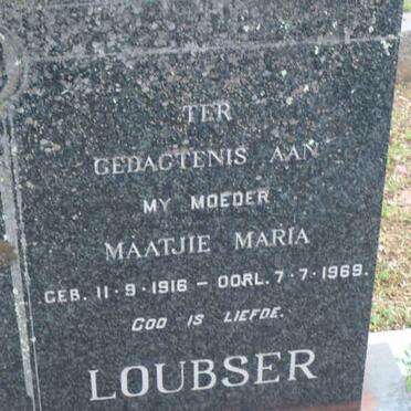 LOUBSER Maatjie Maria 1916-1969