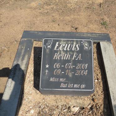 LEWIS Keith F.A. 2001-2004