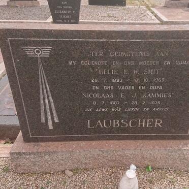 LAUBSCHER Nicolaas E.J. 1887-1975 &amp; Helie E.W. SMIT 1893-1969