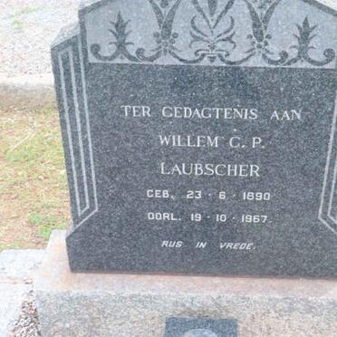 LAUBSCHER Willem C.P. 1890-1967