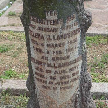 LAUBSCHER Henry M. 1877-1961 :: LAUBSCHER Helena L. 1876-1947