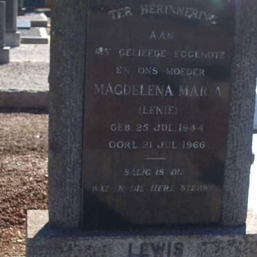 LEWIS Magdelena Maria 1944-1966