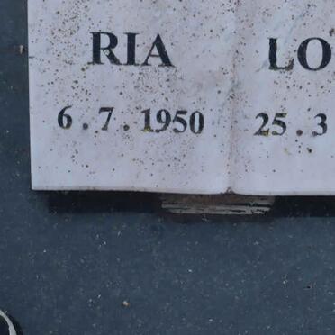 LOUW Ria 1950-2013