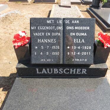 LAUBSCHER Hannes 1926-1990 &amp; Ella 1928-2011