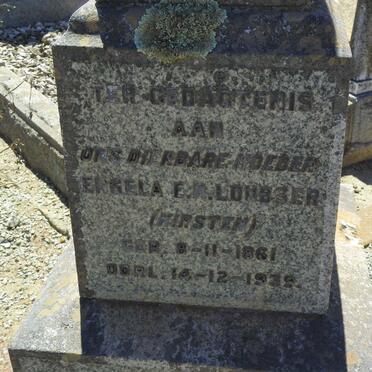 LOUBSER Daniel T. 1851-1913 &amp; Engela E.M. KIRSTEN 1861-1939