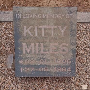 MILES Kitty 1906-1984