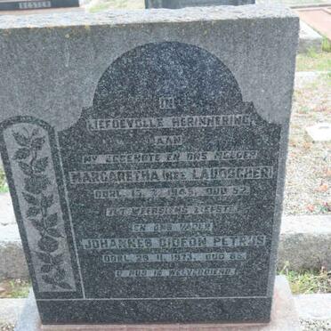 PIENAAR Johannes Gideon Petrus -1973 &amp; Margaretha LAUBSCHER -1945