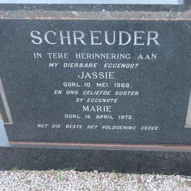 SCHREUDER Jassie -1968 &amp; Marie -1972