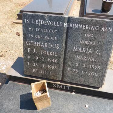 SMIT Gerhardus P.J. 1946-1993 &amp; Maria C. 1958-2012