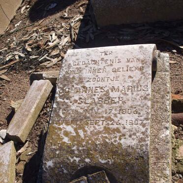 SLABBER Johannes Marius 1906-1907