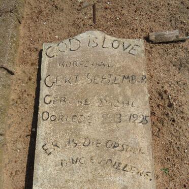 SEPTEMBER Gert ?-1995