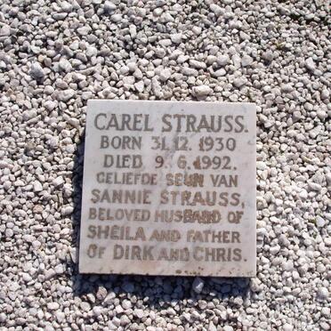 STRAUSS Carel 1930-1992