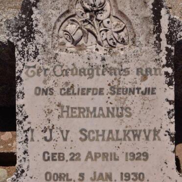 SCHALKWYK Hermanus I.J., v. 1929-1930