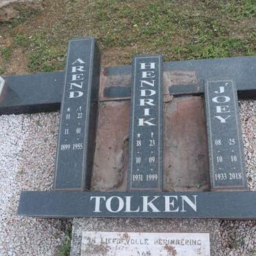 TOLKEN Arend 1899-1955 :: TOLKEN Hendrik 1931-1999 :: TOLKEN Joey 1933-2018