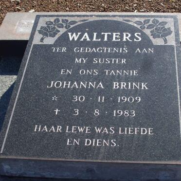 WALTERS Johanna Brink 1909-1983