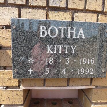BOTHA Kitty 1916-1992