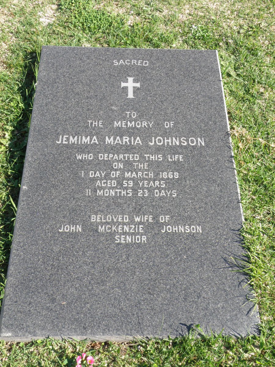 JOHNSON Jemima Maria -1868