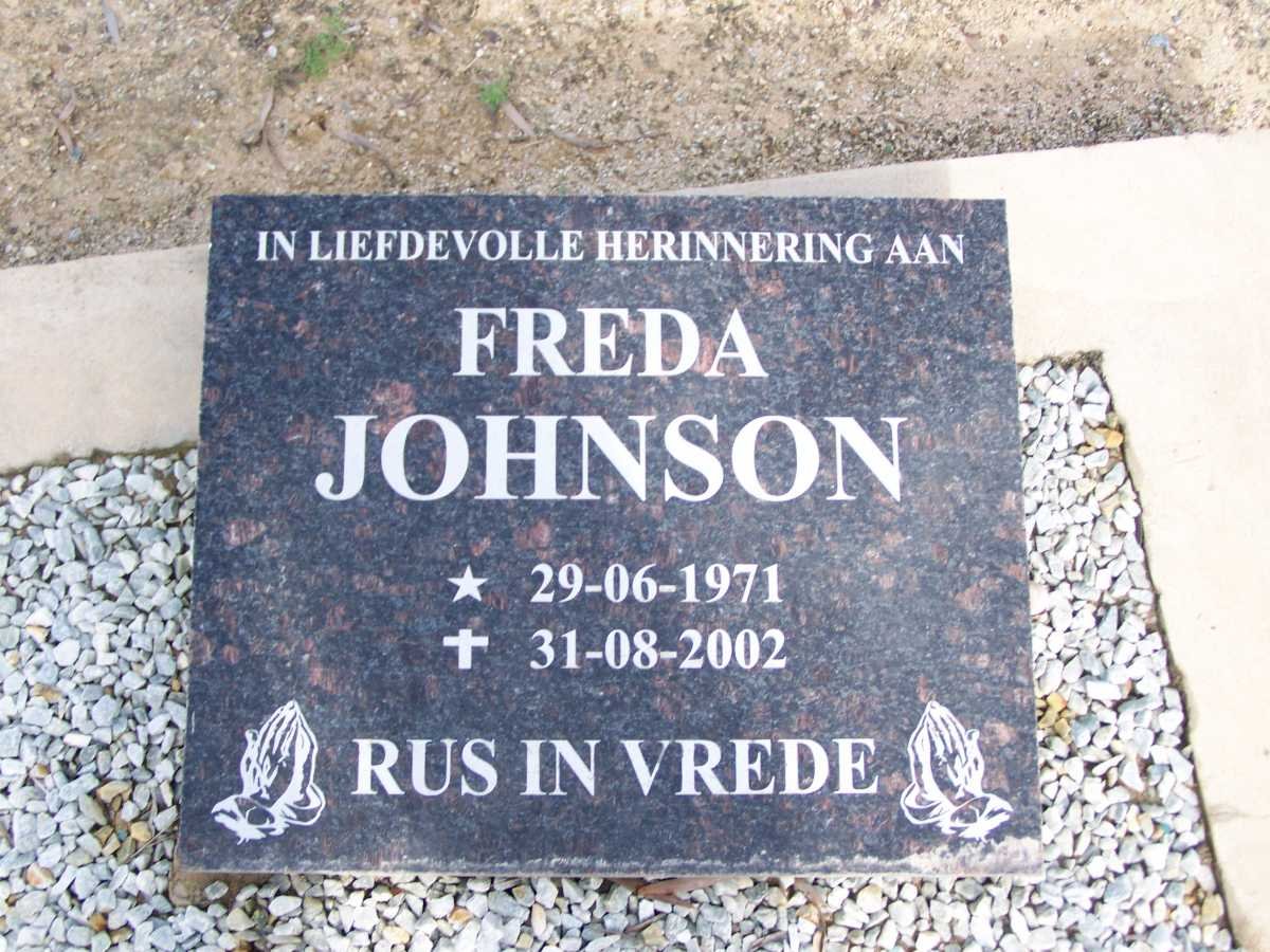 JOHNSON Freda 1971-2002