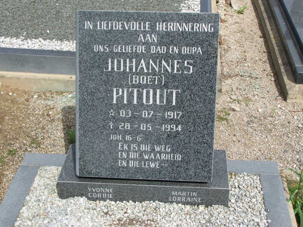 PITOUT Johannes 1917-1994