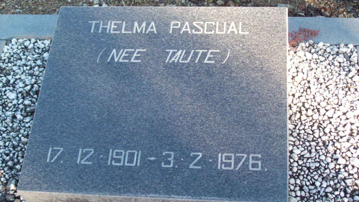 PASCUAL Thelma nee TAUTE 1901-1976