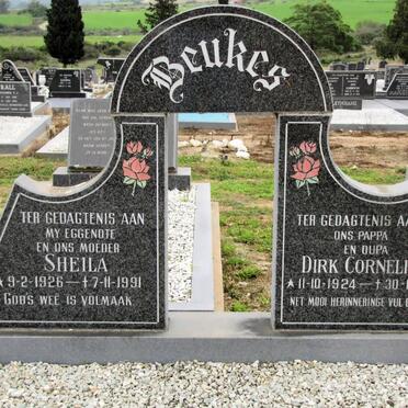 BEUKES Dirk Cornelius 1924-1993 &amp; Sheila 1926-1991
