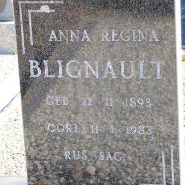 BLIGNAULT Anna Regina 1893-1983