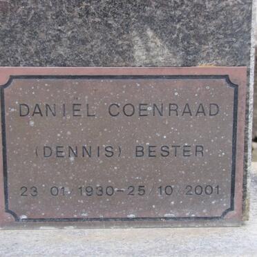 BESTER Daniël Coenraad 1930-2001