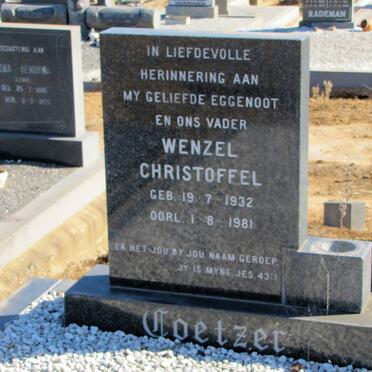 COETZER Wenzel Christoffel 1932-1981