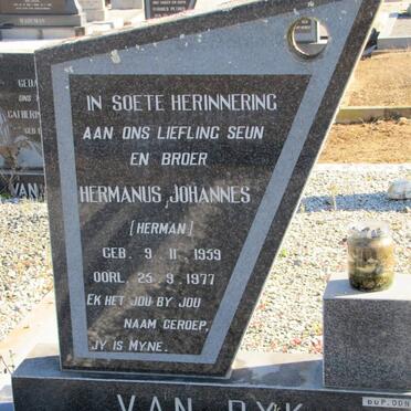 DYK Hermanus Johannes, van 1959-1977