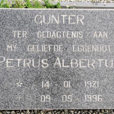 GUNTER Petrus Albertus 1921-1996