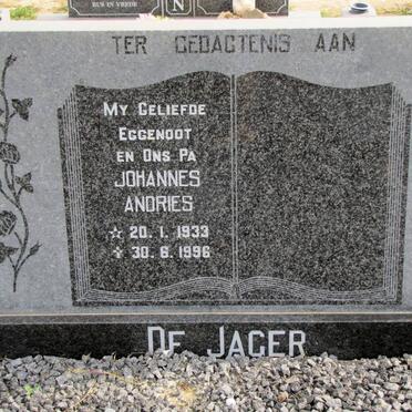 JAGER Johannes Andries, de 1933-1996